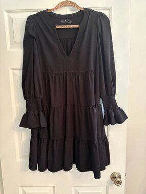 Tuckernuck - Black Crepe Kenzo Dress (L)